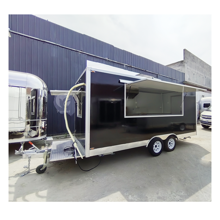 5m Mobile Kitchen Cheap Ice Cream Coffee Carts for Sale Big Food Van Hot Dog Cart Food Truck Trailers