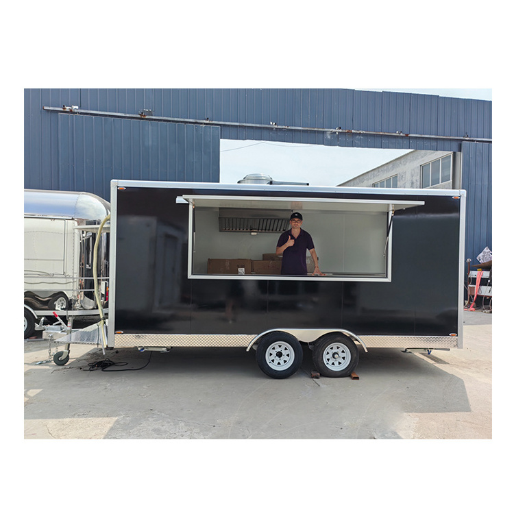 Hotdog Kiosk Taco Food Cart Gyros Pizza Food Trailer Ice Cream Mobile Food Truck with FOC 3d Drawing Design for Sale