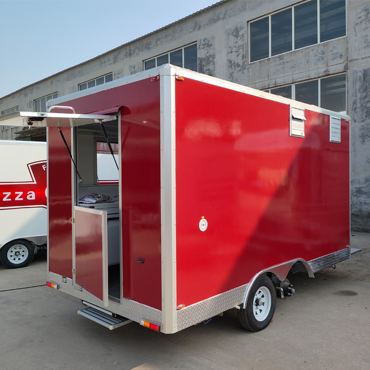 Gas Powered 5m / 16.4ft Length Street Food Truck Mobile Food Trailer Ice Cream Coffee Hot Dog Vending Carts