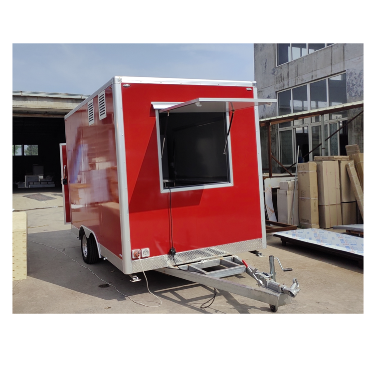 YUMAI New Model Restaurant Cater Truck Snack Food Trailer Custom Beach Mobile Trailer Bar With Oven Fryer