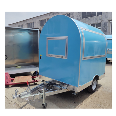 Wholesale Street Food Truck Beverage Vending Cart Outdoor Mobile Fast Food Trailer Customized Food Cart With Full Kitchen