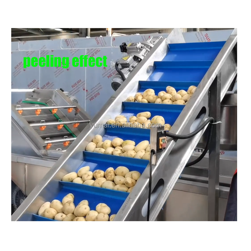 3 in 1 Potato Chips Making Machine Frozen French Fries Production Line Plantain Chips Processing Line