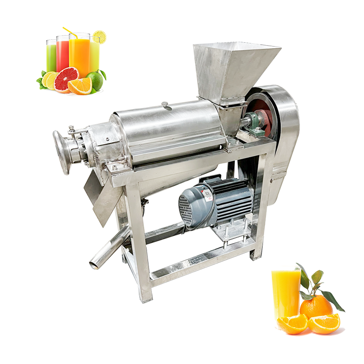 Industrial 1t/h Pomegranate Coconut Banana Cashew Apple Helicoidal Fruit Juice Cold Press Extractor Machine