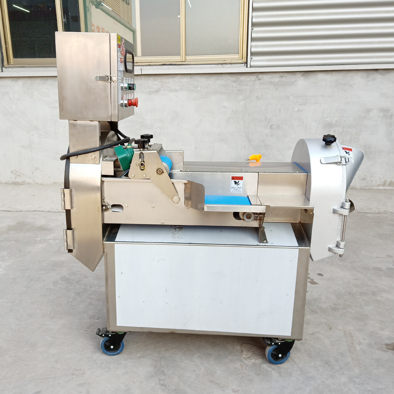 Electric Leafy Vegetable Cutter Machine Potato Chips Cutting Industrial Fruit and Vegetable Cutter Machine