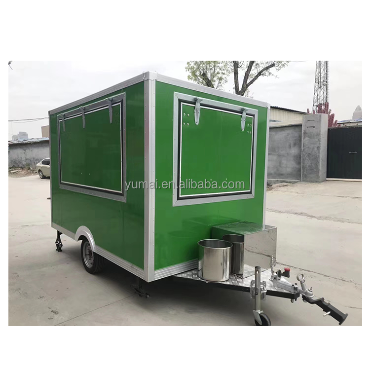 YUMAI CE/VIN Certificate Carritos De Comida Movil Rotisserie Burger Van Catering Trailer Food Truck Fully Equipped