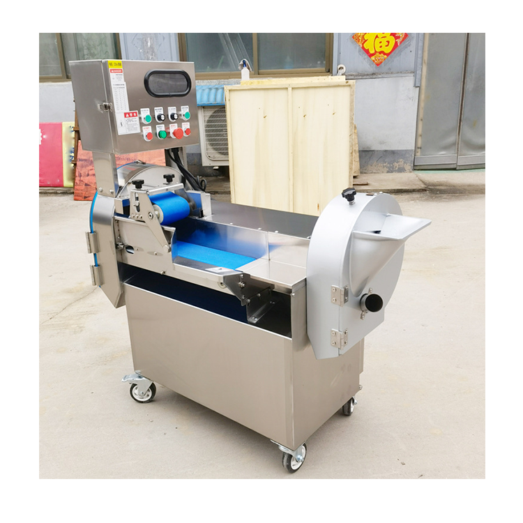 Electric Leafy Vegetable Cutter Machine Potato Chips Cutting Industrial Fruit and Vegetable Cutter Machine