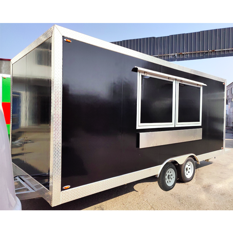 Factory Price Catering Concession Trailer Hotdog Ice Cream Cart Fast Food Cart Mobile Kitchen Food Truck Trailer