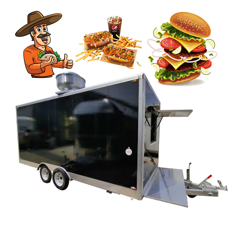 DOT Listed Mobile Fast Food BBQ Roasted Chicken Pasta Truck Snack Food Trailer for Fried Chicken Panama Food