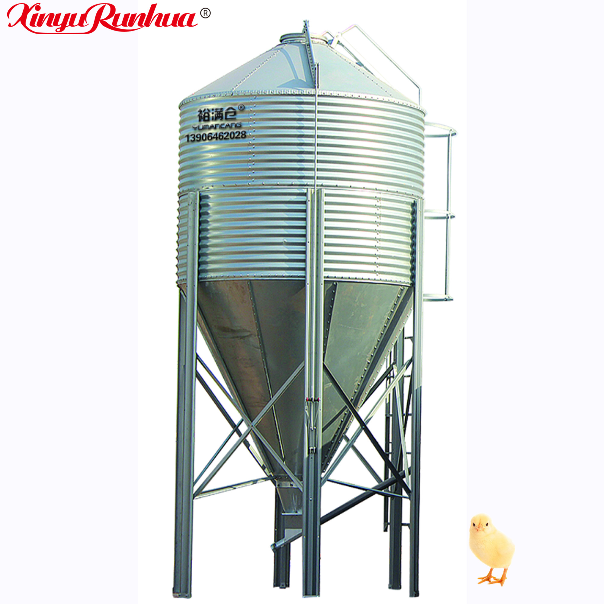 Hot sale  3-100 Ton High Quality Animal Feed Silo Poultry Feed Bins For Sale