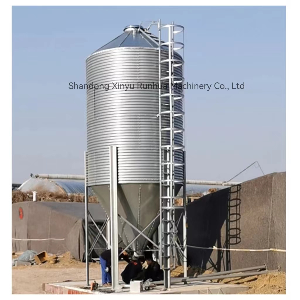 275 Galvanized sheet poultry House Feed Storage Silo Piggery Farm Feed Storage Bins For Sale with low price