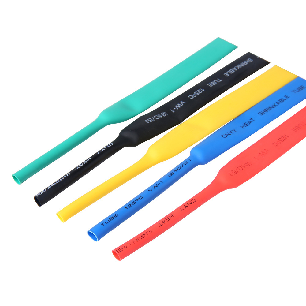 WZUMER Colorful Design Professional Thin Wall Shrinkable PE Plastic Insulation Heat Shrink Tube Wire Shrink Wrap Assortment