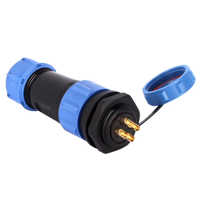 WZUMER SP21 Waterproof Cable IP68 12 Pin Cable Connectors Male/Female Back Nut/Flange/Docking SP Series