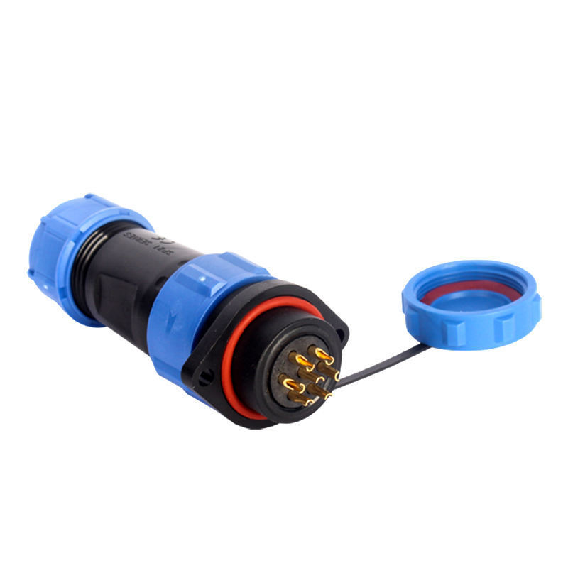 WZUMER Led 2-14 Pins Butt Joint Connector IP68 Plug SP13 SP17 SP21 SP Series Waterproof Connector