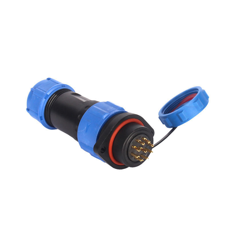 WZUMER Led 2-14 Pins Butt Joint Connector IP68 Plug SP13 SP17 SP21 SP Series Waterproof Connector