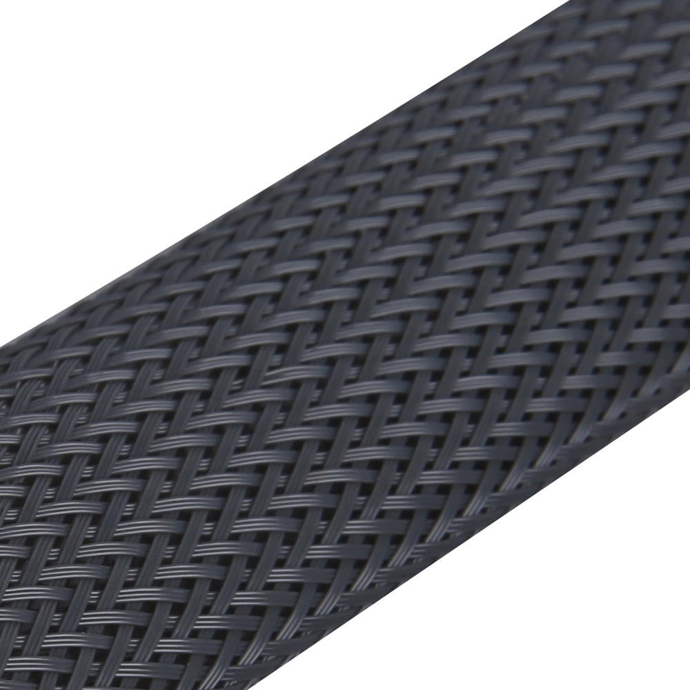 WZUMER Wire Protection Wrap Self Closing Around Expandable 10MM Black Cable Sleeves PET Braided Sleeving