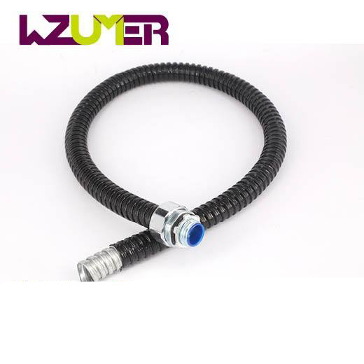 WZUMER Plastic PVC Coated Galvanized Steel Corrugated Electrical Cable Metallic Flexible Metal Pipe Conduit