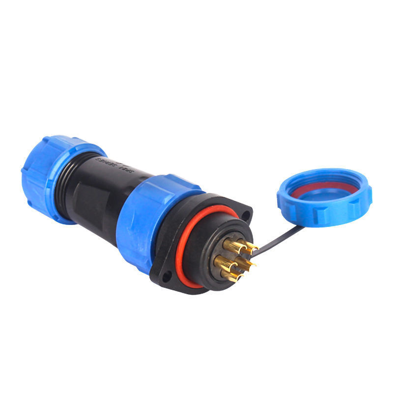 WZUMER Led 2-14 Pins Butt Joint Connector IP68 Plug SP13 SP17 SP21 SP Series Waterproof Connector