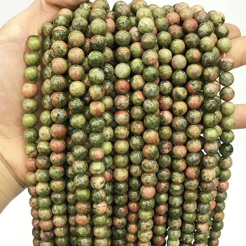 Wholesale 6 8 10mm Natural Stone Round Loose Beads Crystal Faceted Beads Jasper Tiger Eye Various Gem for Jewelry Diy Making