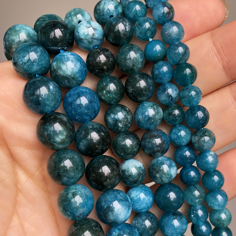 Natural Stone Beads 6 8 10mm Lava Moonstone Agate Turquoise Crystals Round Beads for Jewelry Making Diy Bracelets