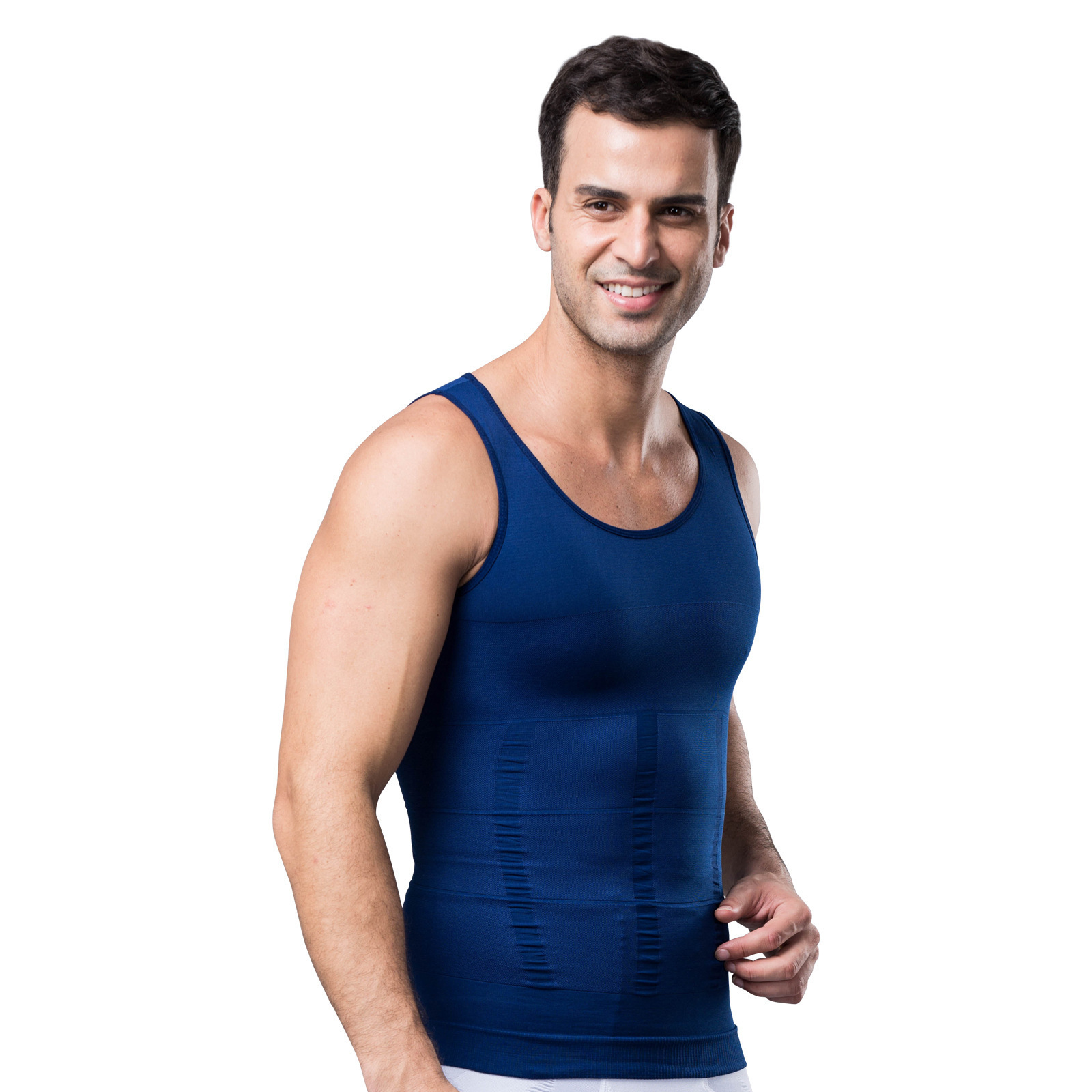 Summer Workout Sports Plus Size Customization Men's Vests & Waistcoats Shaping And Belly Trimming Corset Tight Seamless Men Vest