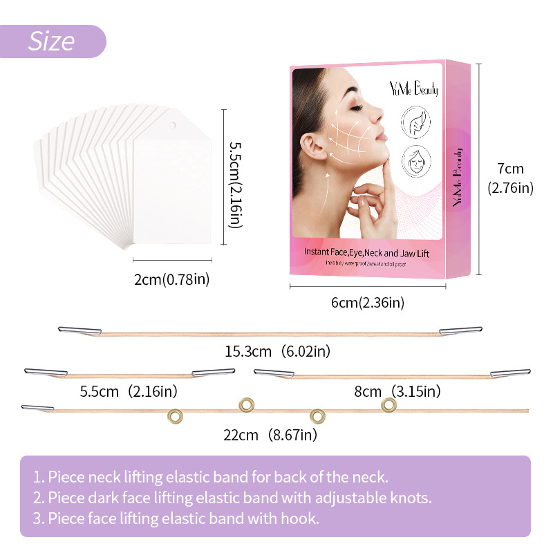 Invisible Face Lifting Tapes Facial Slim Anti Wrinkle Sticker V Face Shaper Beauty Tools Artifact Face tape wrinkles lift