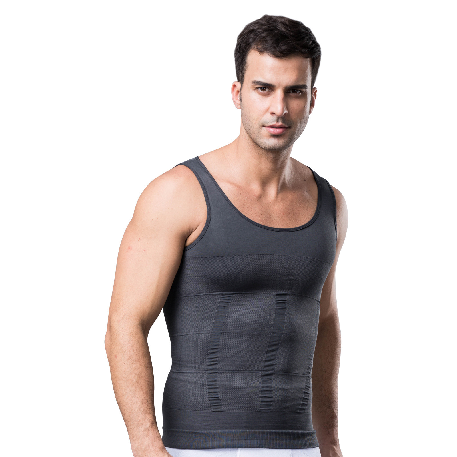 Summer Workout Sports Plus Size Customization Men's Vests & Waistcoats Shaping And Belly Trimming Corset Tight Seamless Men Vest