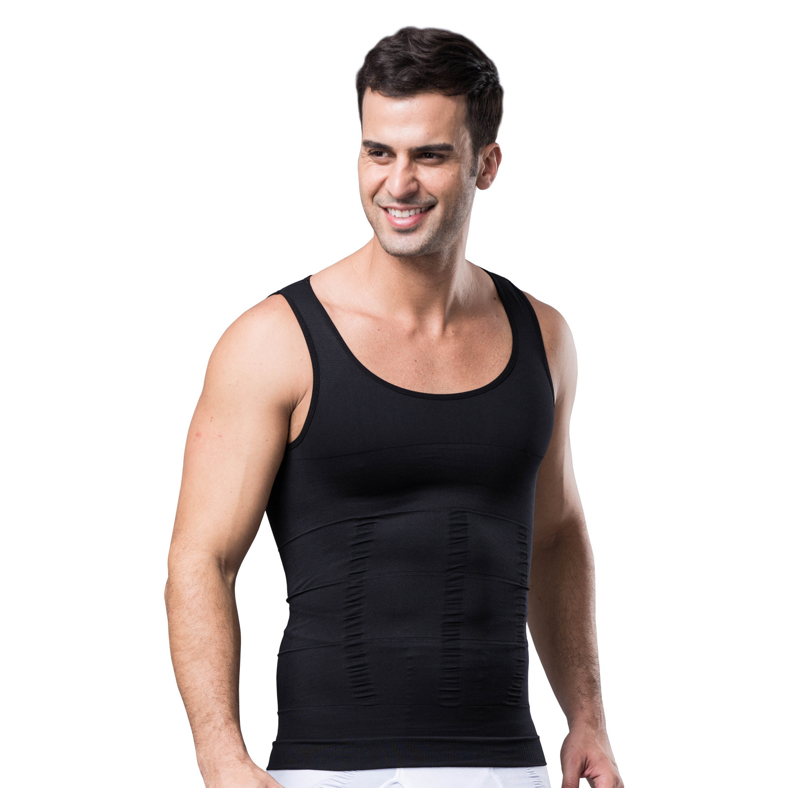 Summer Workout Sports Plus Size Customization Men's Vests & Waistcoats Shaping And Belly Trimming Corset Tight Seamless Men Vest