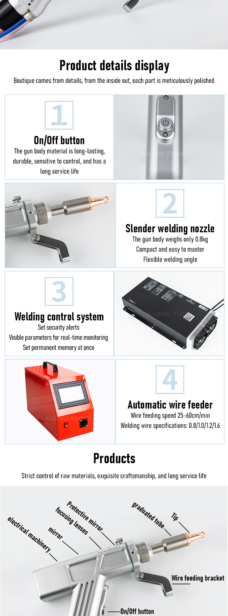 laser welding machine 3 in 1 Hand held Laser Welder for metal with raytools SUP23T welding gun