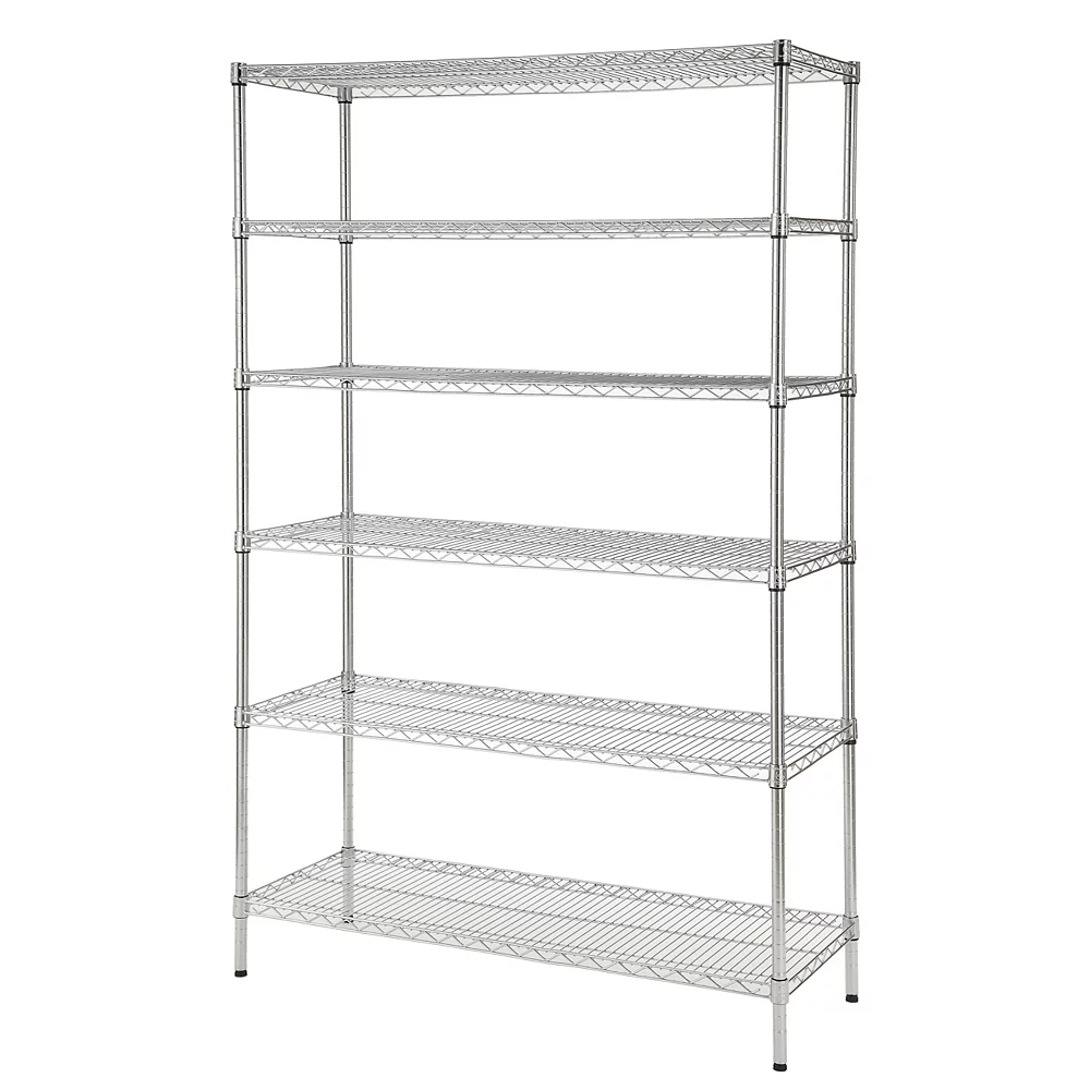 120 x 45 x 180 cm China Dongguan Factory 6 Tiers Adjustable NSF Shelf Wire Shelving