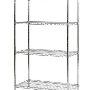 24" x 48" x H72" High Quality Easy Assemble 4 Tiers Office Chrome Wire Metal Shelving