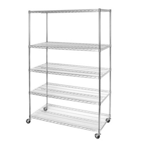 48"W x 24"D x 79"H 5 Layers Heavy Duty Adjustable Wire Frame Garage Shelving Commercial Shelf Rack