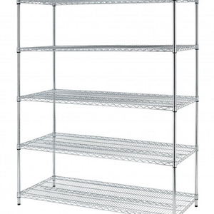 48" x 24" x 83" NSF 5 Tiers 304 Stainless Steel Display Wire Mesh Shelves