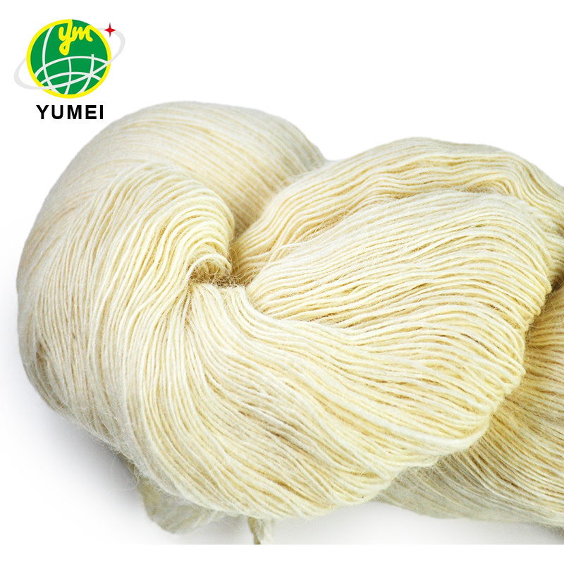 Wholesale 100% New Zealand Wool Undyed Yarn Fancy Crocheted Wool Yarn Knitting Wool Yarn