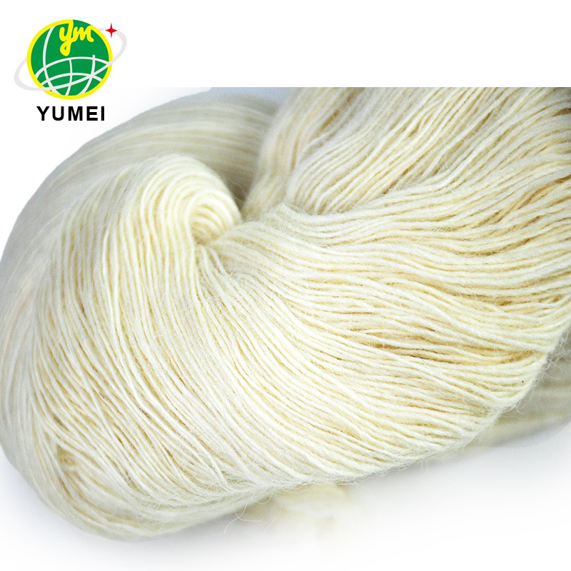 Wholesale 100% New Zealand Wool Undyed Yarn Fancy Crocheted Wool Yarn Knitting Wool Yarn