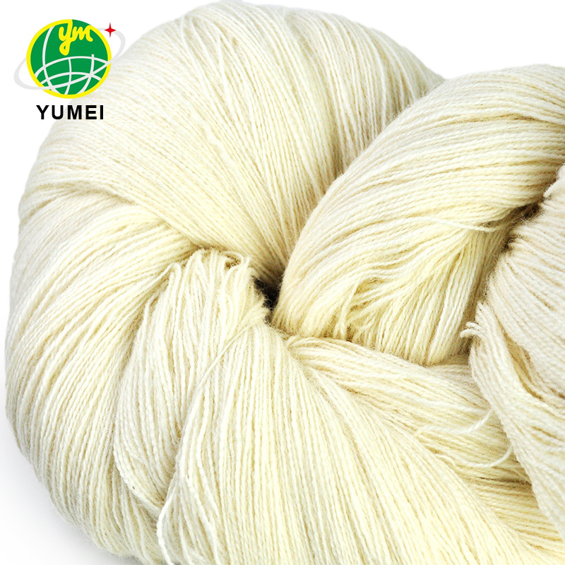 Wholesale 100% New Zealand Wool Undyed Yarn Fancy Crocheted Wool Yarn Knitting Wool Yarn