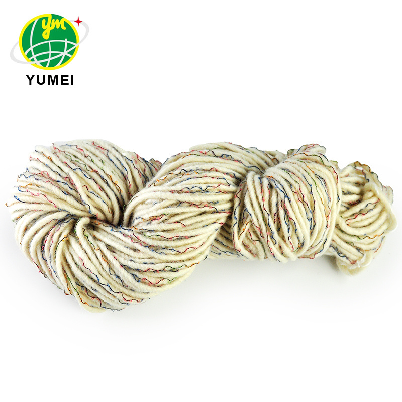 Wholesale Hand Tufted Wool Yarn New Zealand Wool Undyed Yarn Wool Spun Yarn for Carpet