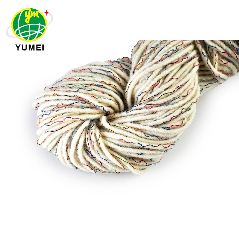 Wholesale Hand Tufted Wool Yarn New Zealand Wool Undyed Yarn Wool Spun Yarn for Carpet