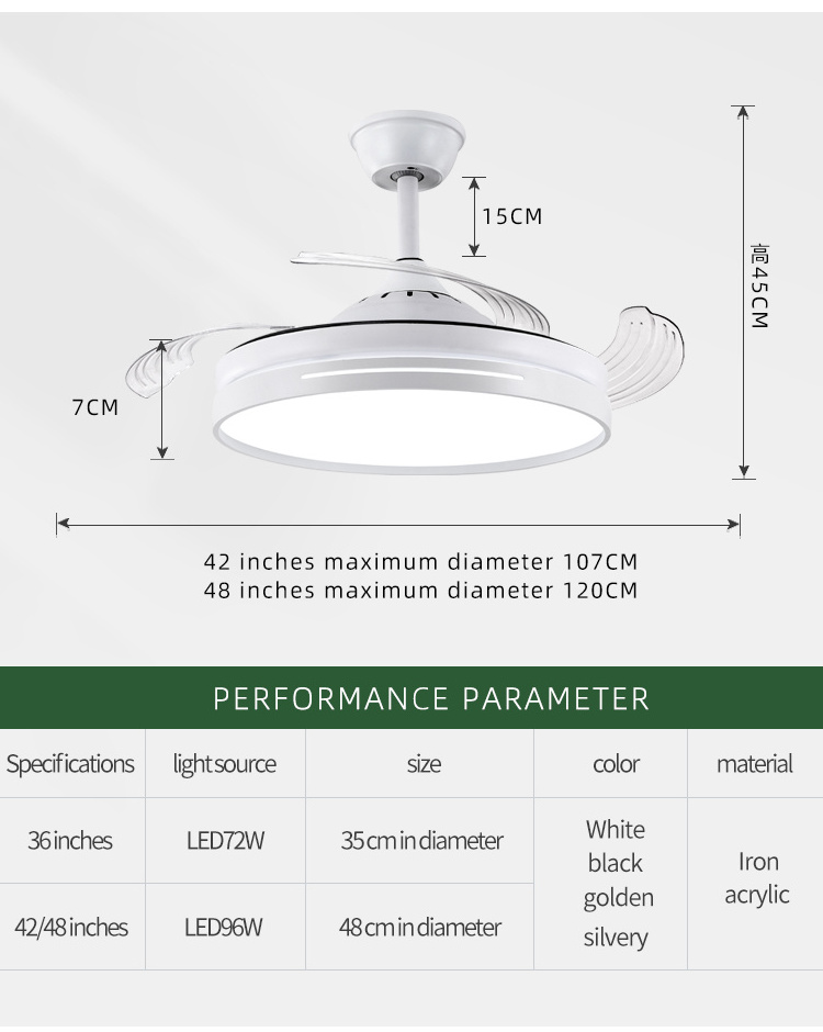 Ventilador De Techo Con Luz Bedroom Fan Remote Control Ceiling Fans With Light Fixture Simple Led Ceiling Fan Lamp