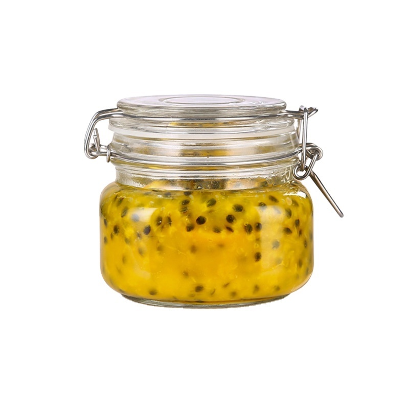 100ml 200ml 280ml 380ml 500ml 750ml 1L 2L 3L Empty Round Hermetic Pickle Glass Storage Jars With Swing Top