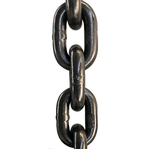 G80 Lifting Chain DIN818-2 High Tensile Steel Chain Black Surface Heavy Duty Lashing Chains Grade 80