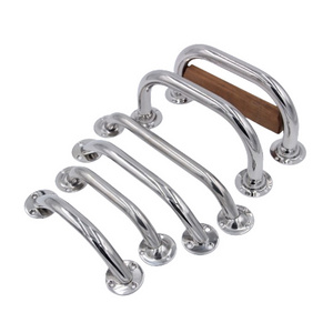 Stainless Steel 316 Boat Handrail with Round Base Yacht Grad Handle Marine Accessories