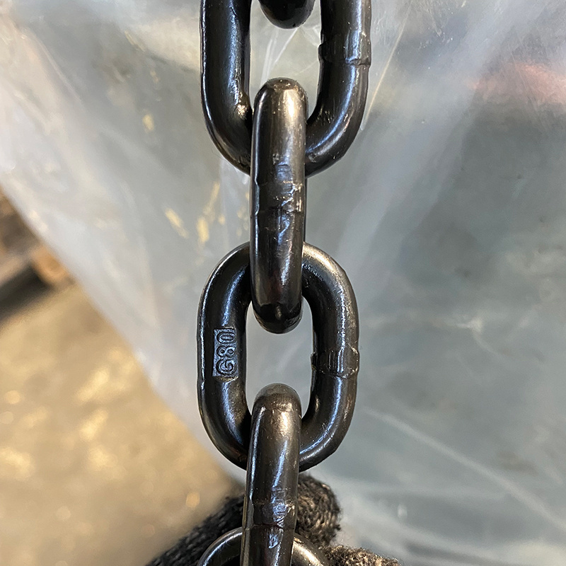 G80 Lifting Chain DIN818-2 High Tensile Steel Chain Black Surface Heavy Duty Lashing Chains Grade 80