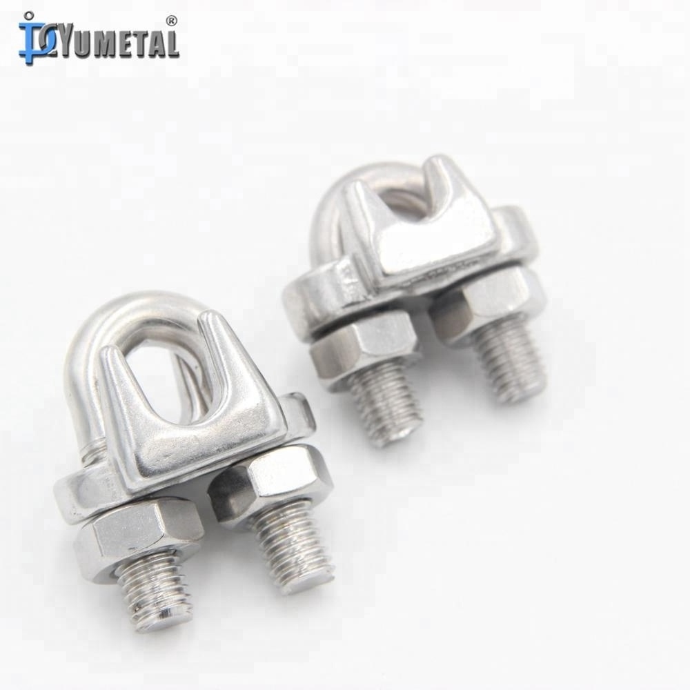 Wire Rope Clip Stainless Steel US Type Drop Forged & DIN741 Wire Rope Clamp U Bolt Hardware Fitting U-Clamp