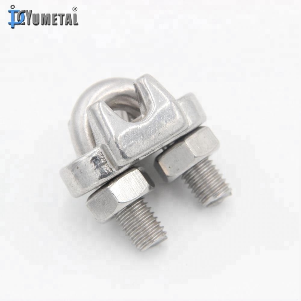 Wire Rope Clip Stainless Steel US Type Drop Forged & DIN741 Wire Rope Clamp U Bolt Hardware Fitting U-Clamp