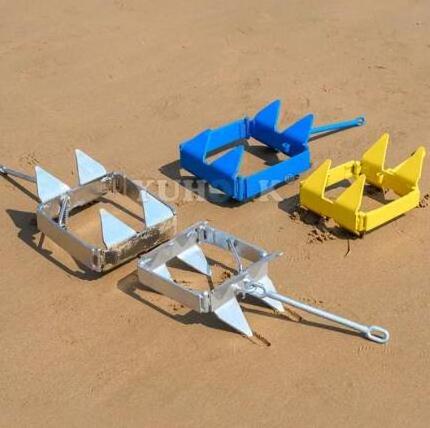 L boat folding box slide anchor innovative fold and hold box yacht anchor for all water beds