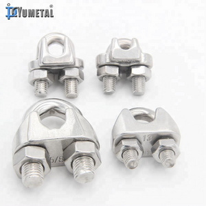 Wire Rope Clip Stainless Steel US Type Drop Forged & DIN741 Wire Rope Clamp U Bolt Hardware Fitting U-Clamp