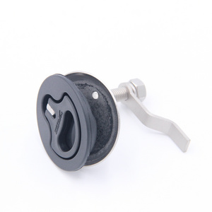 Hot Sale Plastic Nylon Boat Marine Safety Flush Push Latch Hardware Pull Ring Door Lock