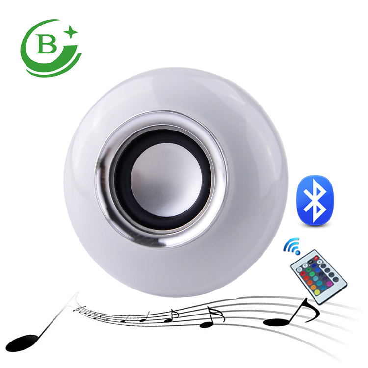 Remote Control Color changing led music bulb e27 music playing RGB smart led light bulb