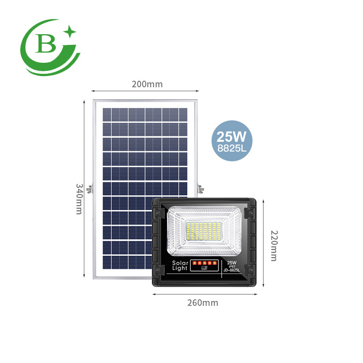 Excellent quality lower heat smart sensor battery indicator 300W led solar flood light