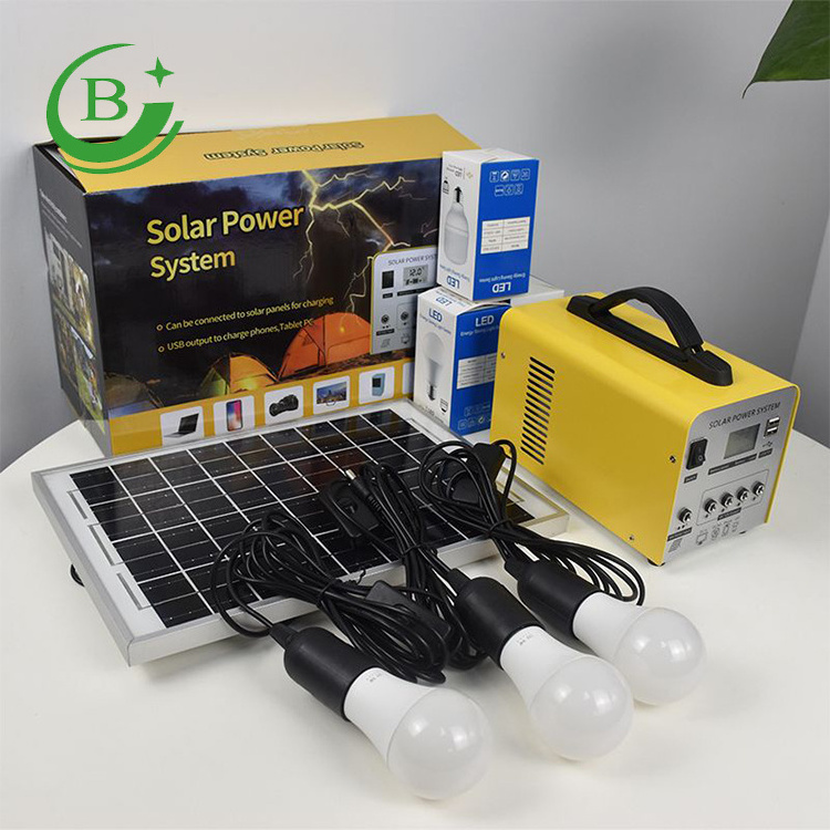 Photovoltaic energy storage backup power supply lead acid battery 144Wh off grid solar power system